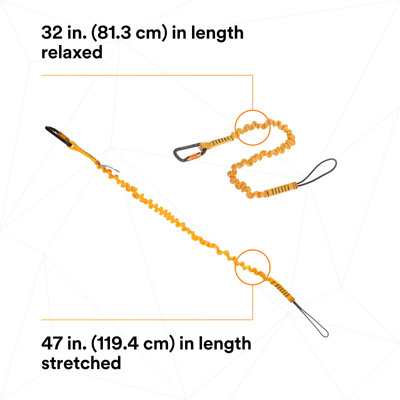 3M DBI-SALA Hook2Loop Bungee Tool Tether - 10/Pack - 1500048