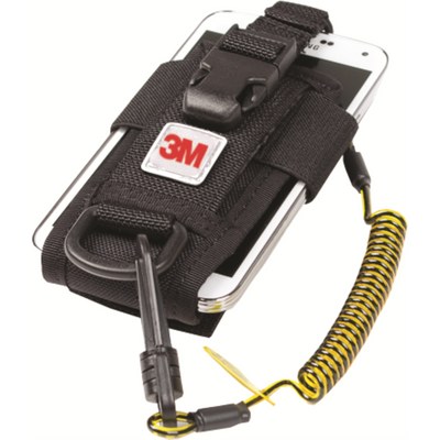 3M DBI-SALA Adjustable Radio/Cell Phone Holster - Clip2Loop Coil Tether - Micro D-Ring - 1500089