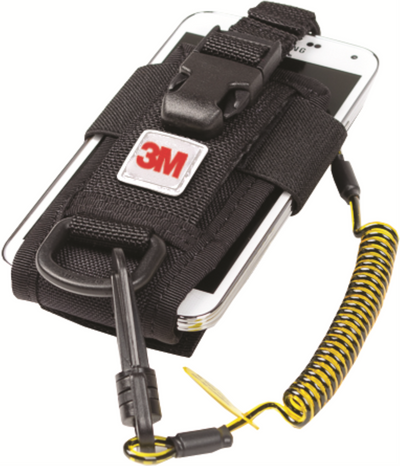 3M DBI-SALA Adjustable Radio/Cell Phone Holster - Clip2Loop Coil Tether - Micro D-Ring - 1500089