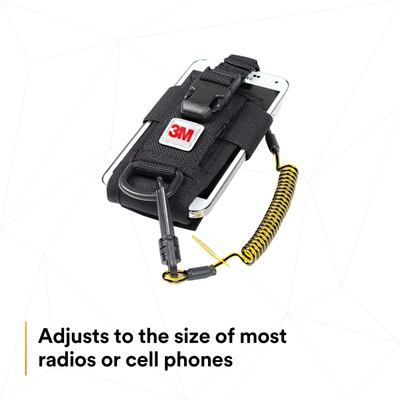 3M DBI-SALA Adjustable Radio/Cell Phone Holster - Clip2Loop Coil Tether - Micro D-Ring - 1500089