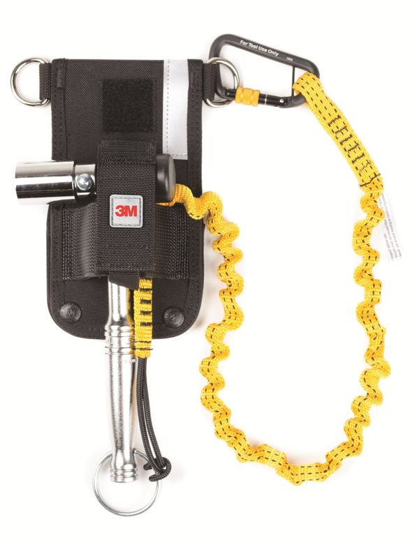 3M Scaffold Wrench Holster with Retractor and Hook2Loop Bungee Tether - 1.5 - 5 lb Capacity - 32 - 47 in - 1500097