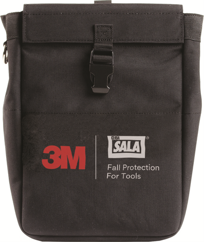 3M Tool Pouch with D-ring and Retractors - Canvas - Black - 8.75 in x 13 in - 1500128