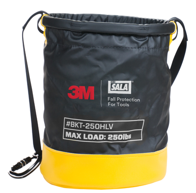 3M Spill Control Safe Bucket with Hook and Loop Closure - 250 lb Capacity - Vinyl - 12.5 in dia x 15 in - 1500140