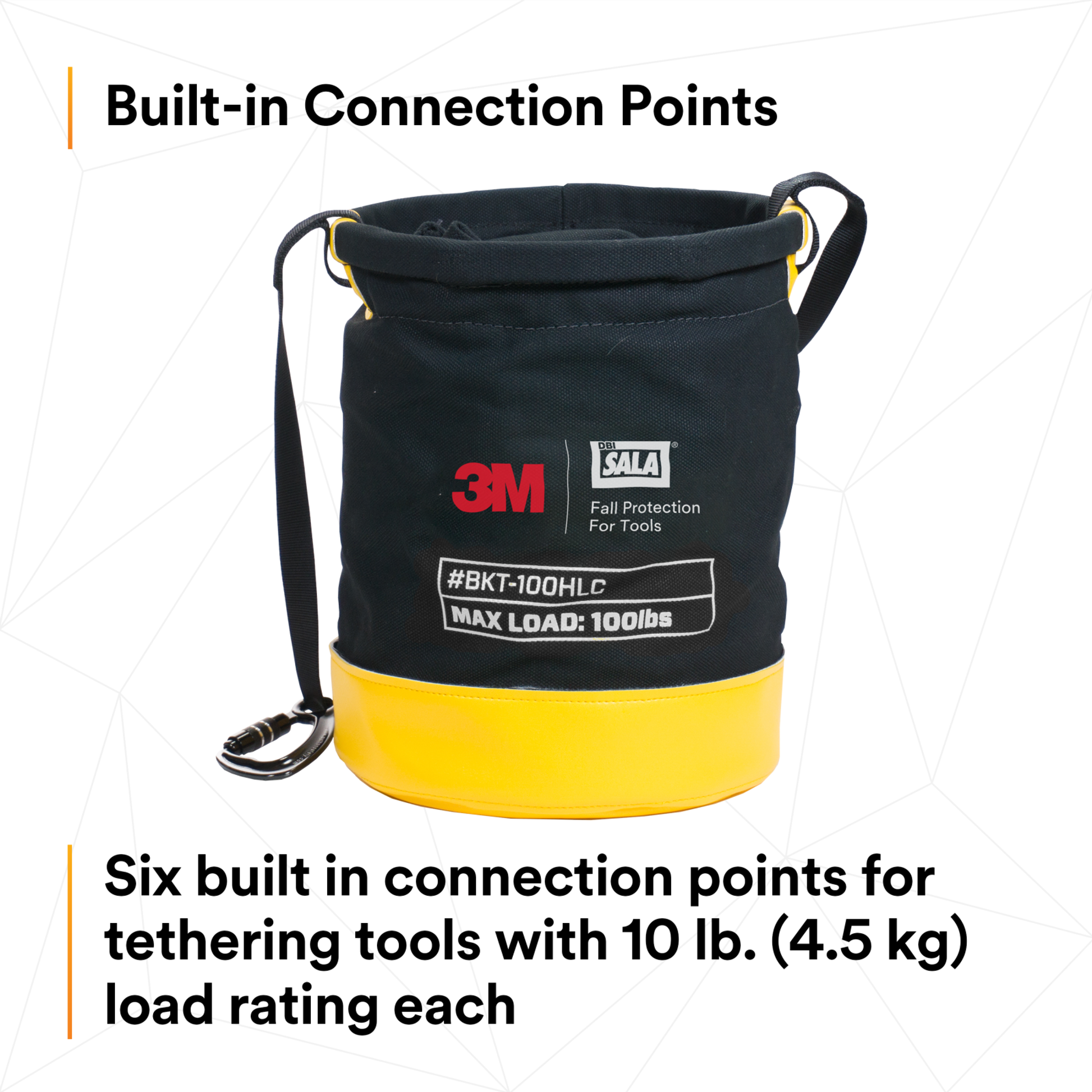 3M Spill Control Safe Bucket with Drawstring Closure - 100 lb Capacity - Canvas - 12.5 in dia x 15 in - 1500133