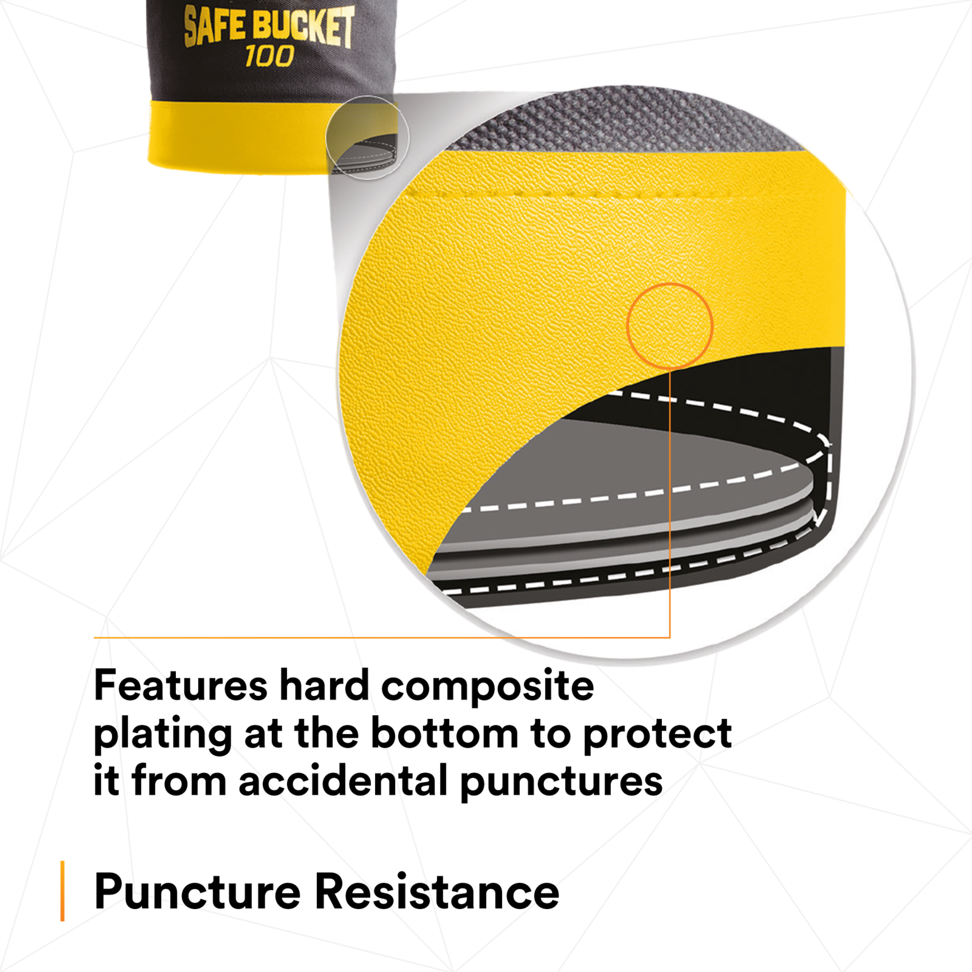 3M Spill Control Safe Bucket with Drawstring Closure - 100 lb Capacity - Canvas - 12.5 in dia x 15 in - 1500133