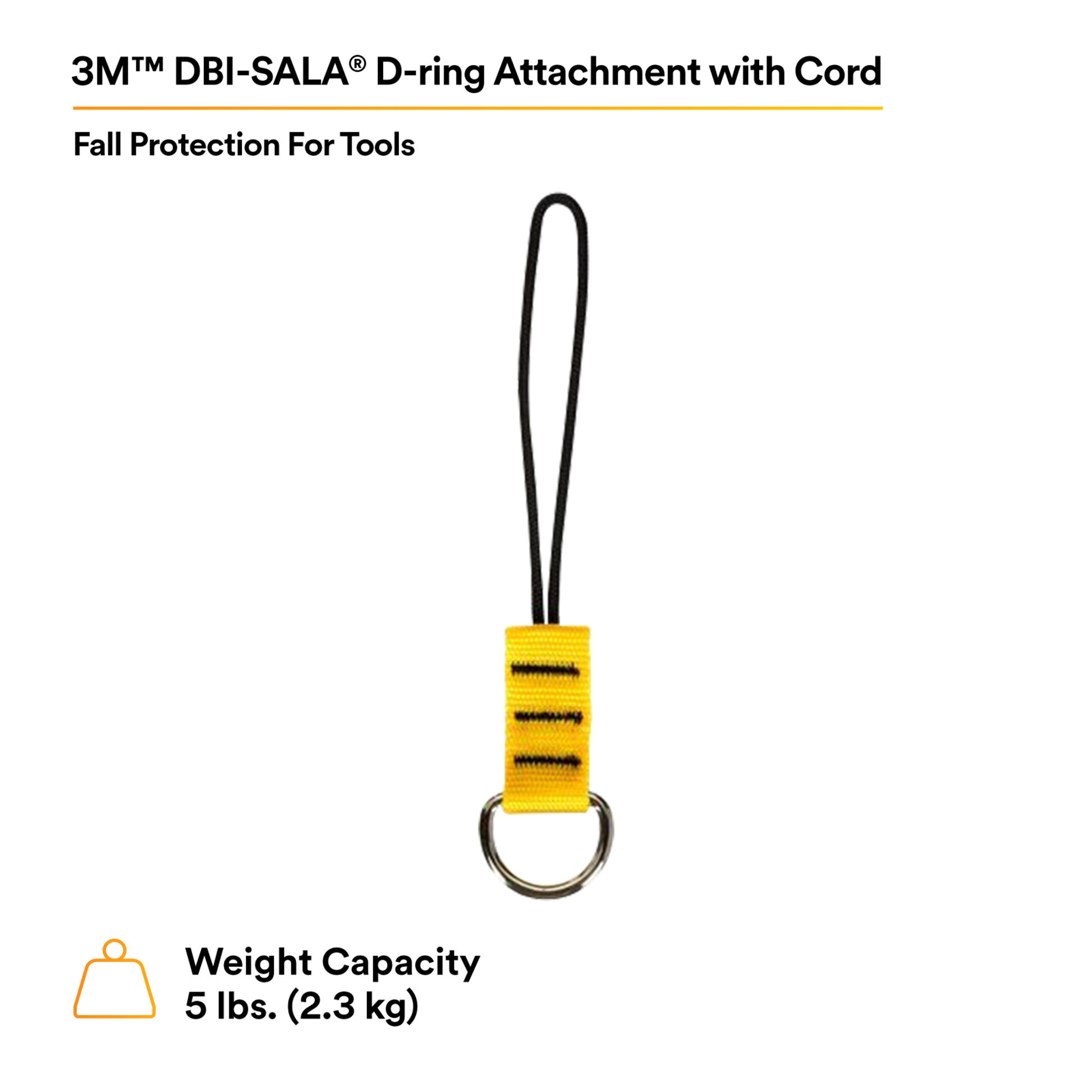 3M DBI-SALA D-Ring Attachment with Cord - 10 EA/PACK - 1500009
