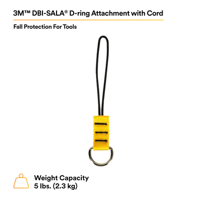 3M DBI-SALA D-Ring Attachment with Cord - 10 EA/PACK - 1500009