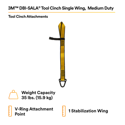 3M Single Wing Cinch Tool Attachment Point - 35 lb Capacity - 1500013