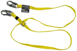 Miller Adjustable 6 ft. Lanyard w/2 Locking Snap Hooks - Yellow- 210WLS-Z7/6FTYL