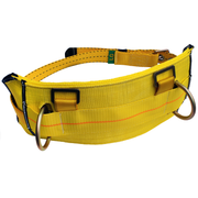 3M DBI-SALA Derrick Tongue Buckle Positioning Belt with Pass-Thru Harness Connector - Yellow - Small - 1000542
