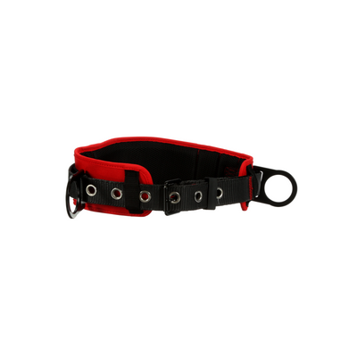 3M Protecta Tongue Buckle Positioning Belt with Hip Pad - Red - Small - 1091013