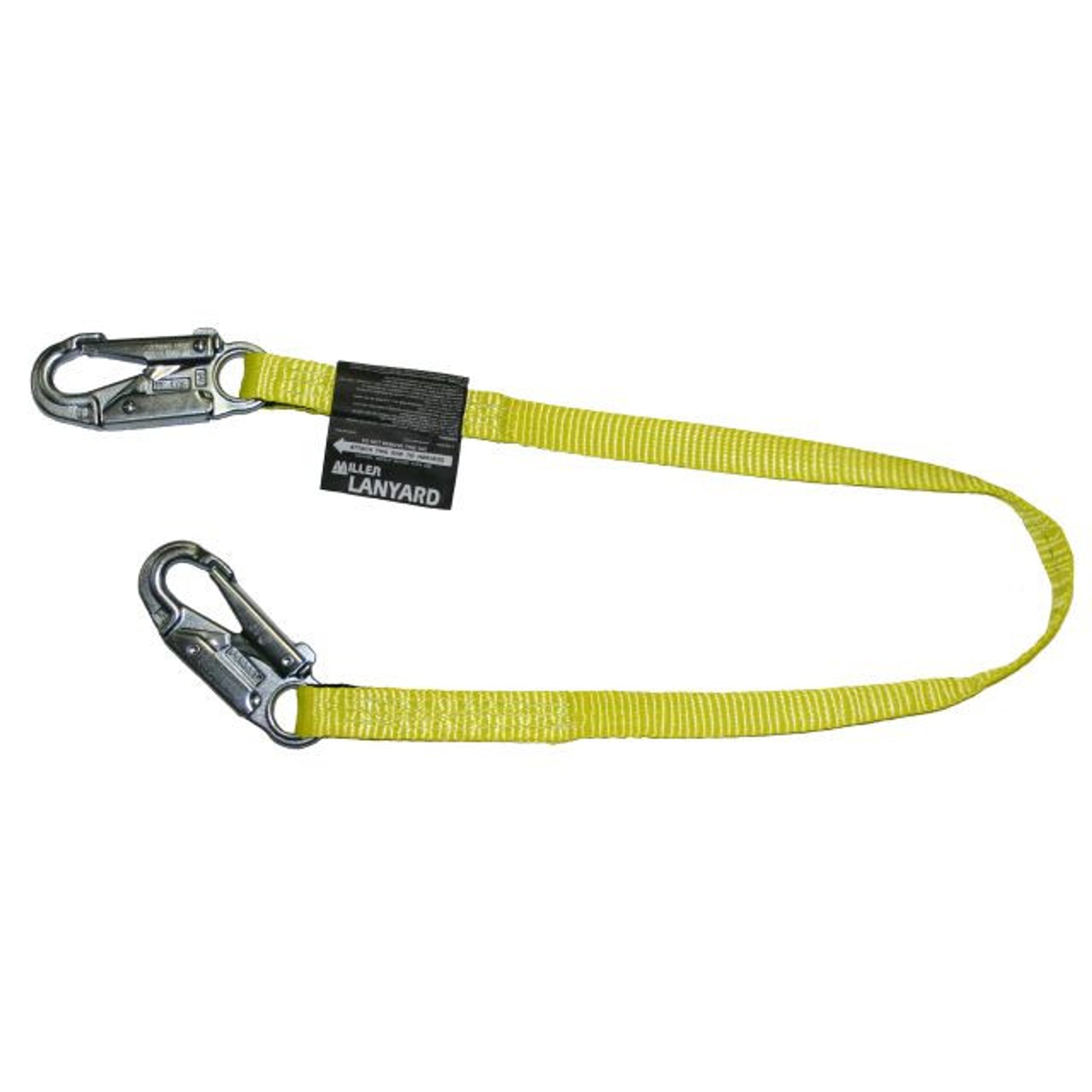 Miller 3 ft. Web Lanyard w/2 Locking Snap Hooks - 213WLS-Z7/3FTYL