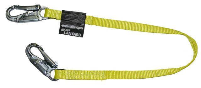 Miller 3 ft. Web Lanyard w/2 Locking Snap Hooks - 213WLS-Z7/3FTYL