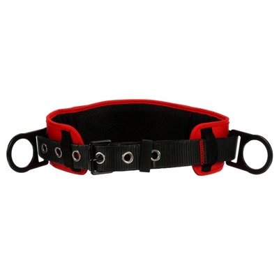 3M Protecta Tongue Buckle Positioning Belt with Hip Pad - Red - Medium/Large - 1091014