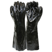 PIP PVC Dipped Glove w/Interlock Liner & Smooth Finish - 18" Length - Black - 1/DZ - 330-WC1087