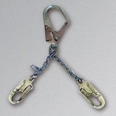 Miller Rebar Chain Assesmbly w/locking rebar hook (2-1/2 in.) w/attached swivel and 2 locking snap hooks- 6756RS-Z7/