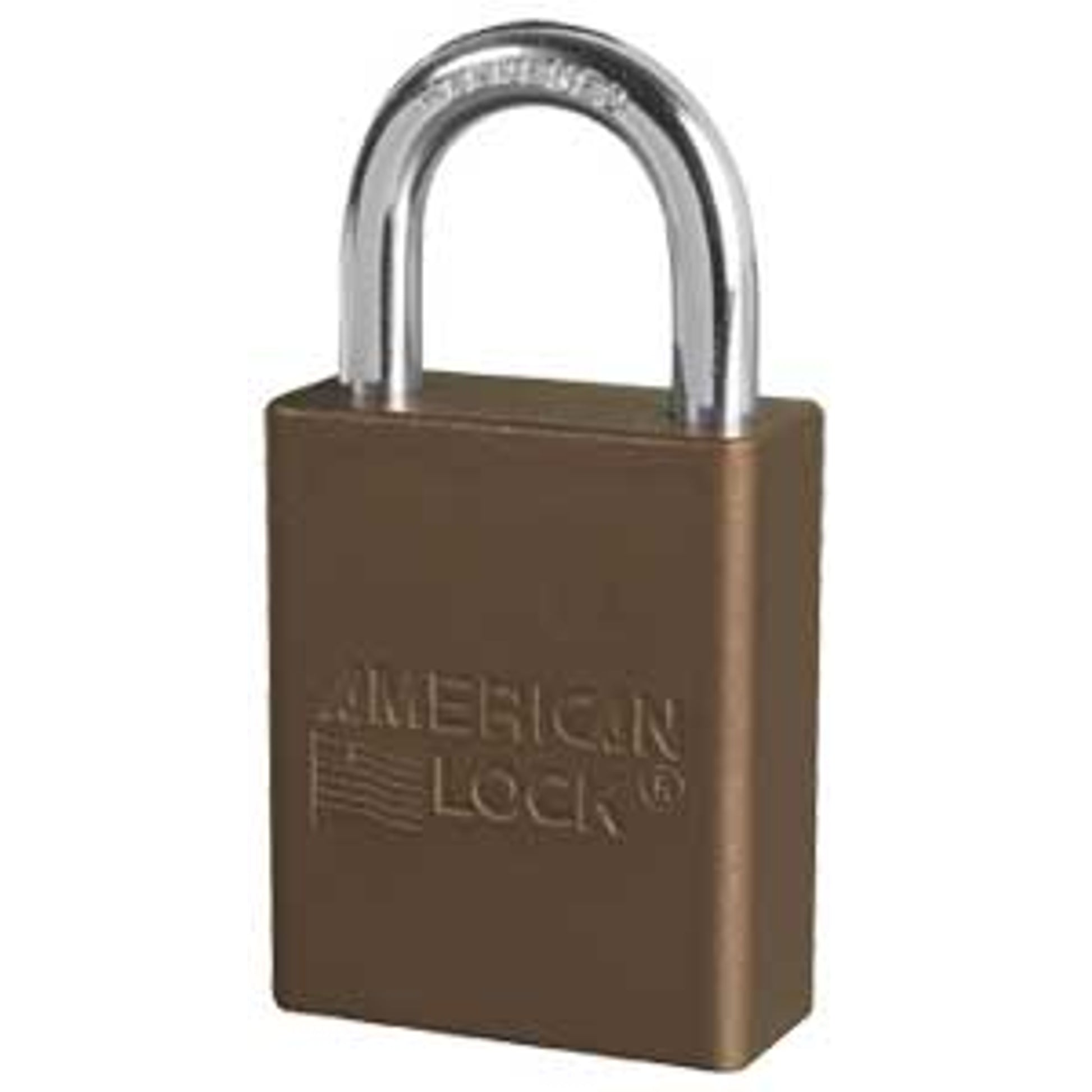 AMERICAN LOCK MODEL NO A1105 ANODIZED ALUMINUM SAFETY PADLOCK - AMERICAN LOCK MODEL NO A1105 ANODIZED ALUMINUM SAFETY PADLOCK, 1”, Anodized Aluminum