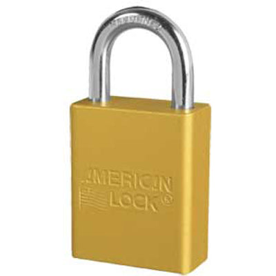 AMERICAN LOCK MODEL NO A1105 ANODIZED ALUMINUM SAFETY PADLOCK - AMERICAN LOCK MODEL NO A1105 ANODIZED ALUMINUM SAFETY PADLOCK, 1”, Anodized Aluminum