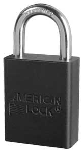 AMERICAN LOCK MODEL NO A1105 ANODIZED ALUMINUM SAFETY PADLOCK