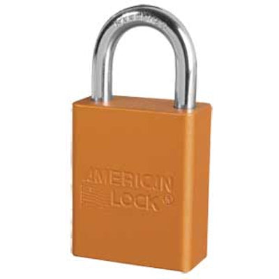 AMERICAN LOCK MODEL NO A1105 ANODIZED ALUMINUM SAFETY PADLOCK - AMERICAN LOCK MODEL NO A1105 ANODIZED ALUMINUM SAFETY PADLOCK, 1”, Anodized Aluminum