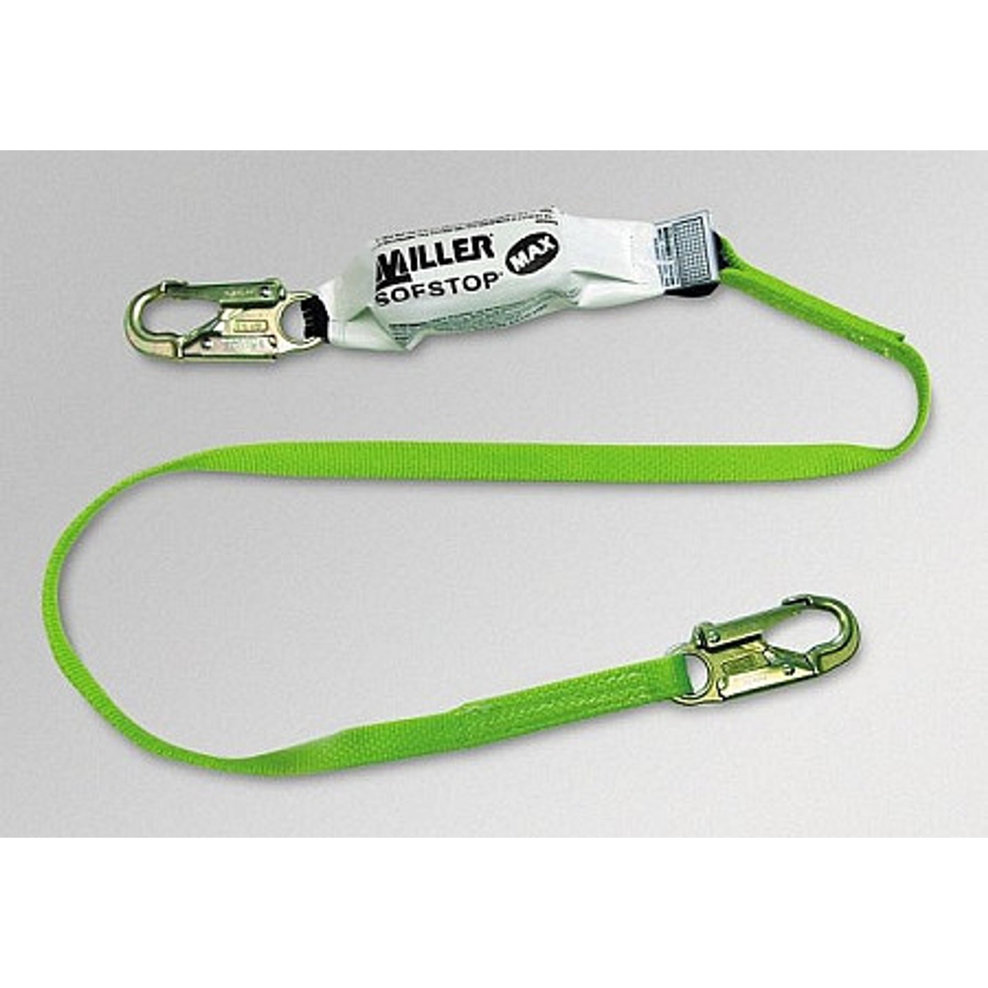 Miller 6 ft. Lanyard w/ Double SofStop Shock Absorbers - 2 Locking Snap Hooks - 940WLS-Z7/6FTGN