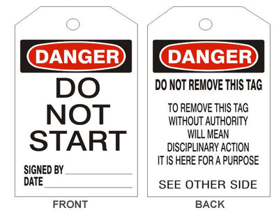 DANGER DO NOT START TAGS - BACK 2