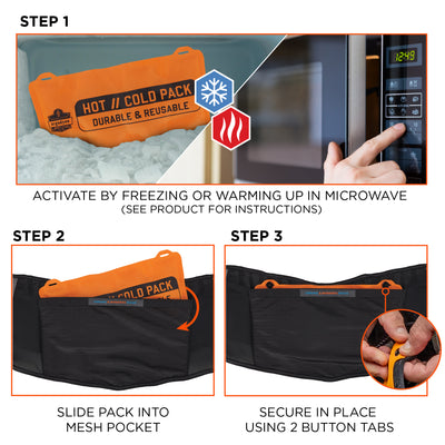 Ergodyne Proflex 1675 Back Support Brace with Cooling/Warming Pack