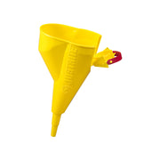 Justrite Funnel For Steel Type I Safety Cans Only - Sizes 1 Gallon And Above - Yellow Polypropylene - 11202Y