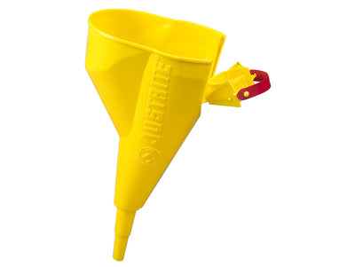 Justrite Funnel For Steel Type I Safety Cans Only - Sizes 1 Gallon And Above - Yellow Polypropylene - 11202Y