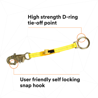 3M DBI-SALA Web D-ring Extension Anchor - Polyester - 1.5 ft - 1231117