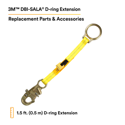 3M DBI-SALA Web D-ring Extension Anchor - Polyester - 1.5 ft - 1231117