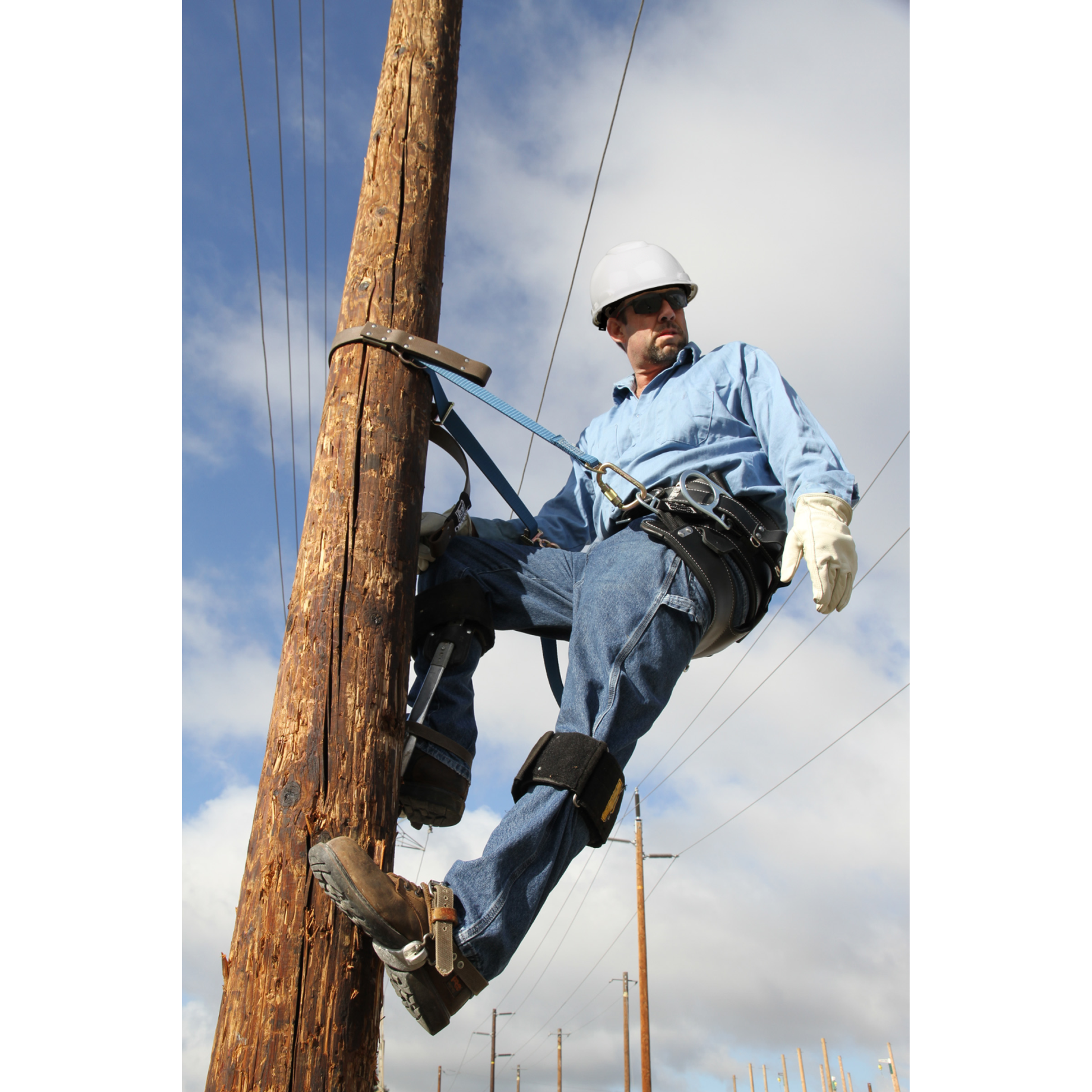 3M DBI-SALA Wood Pole Adjustable Web Fall Restricting Device - Transmission Pole - 1204076