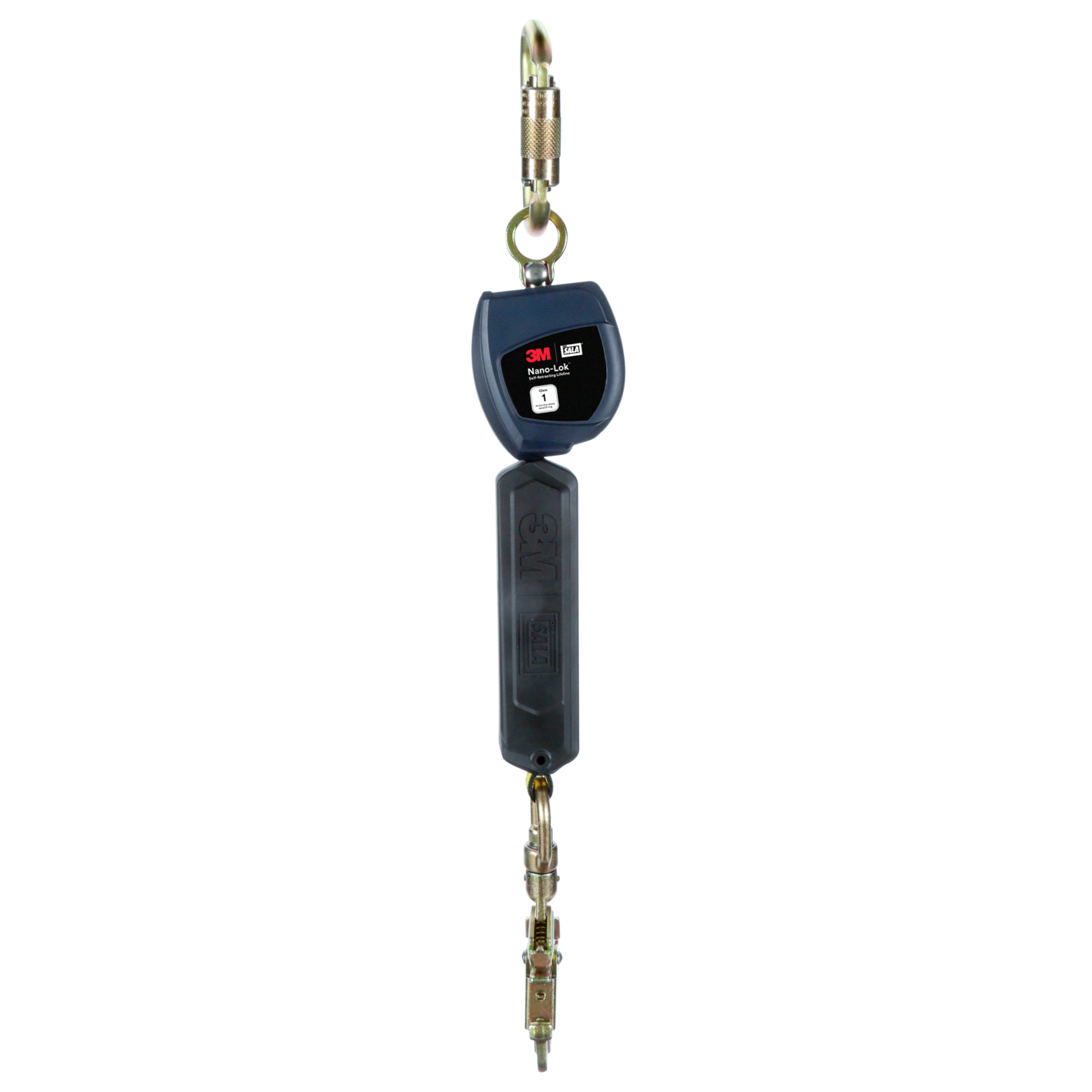 3M DBI-SALA Nano-Lok Personal Self-Retracting Lifeline with Anchor Hook - Web Steel Swivel Snap - 6 ft. - Class 1 - ANSI - 3100521