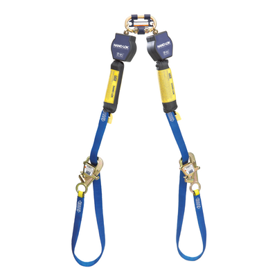 3M DBI-SALA Nano-Lok Tie-Back Twin-Leg Personal Self-Retracting Lifeline - Web - 9 ft - 3101374