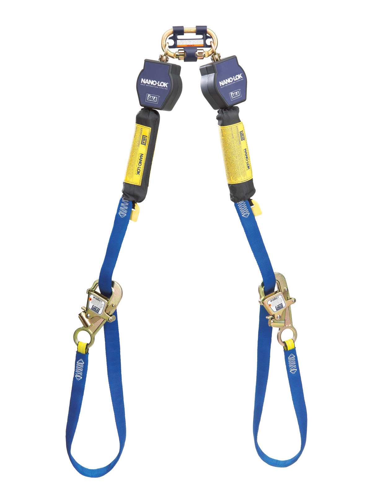 3M DBI-SALA Nano-Lok Tie-Back Twin-Leg Personal Self-Retracting Lifeline - Web - 9 ft - 3101374