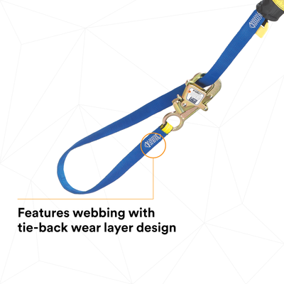 3M DBI-SALA Nano-Lok Tie-Back Twin-Leg Personal Self-Retracting Lifeline - Web - 9 ft - 3101374