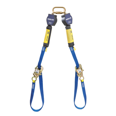 3M DBI-SALA Nano-Lok Tie-Back Twin-Leg Personal Self-Retracting Lifeline - Web - 9 ft - 3101373