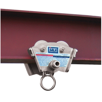 3M DBI-SALA I-Beam Trolley Anchor - Stainless Steel - Fits 3 - 8 in Wide - 11/16 in Thick - 2103147