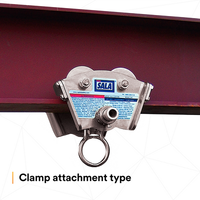 3M DBI-SALA I-Beam Trolley Anchor - Stainless Steel - Fits 3 - 8 in Wide - 11/16 in Thick - 2103147