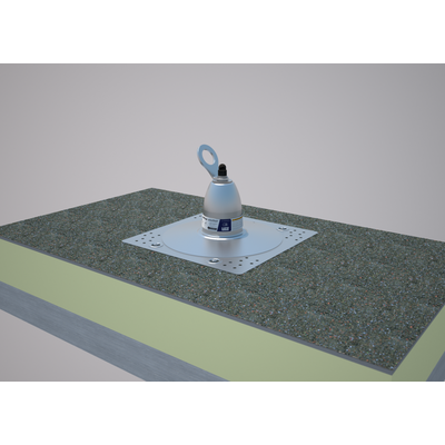 3M DBI-SALA Permanent Roof Top Anchor For Single Ply Bitumen Membrane/Built-Up - with Weather Proof Shroud - 2100142
