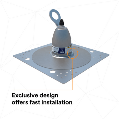 3M DBI-SALA Permanent Roof Top Anchor For Single Ply Bitumen Membrane/Built-Up - with Weather Proof Shroud - 2100142