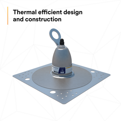 3M DBI-SALA Permanent Roof Top Anchor For Single Ply Bitumen Membrane/Built-Up - with Weather Proof Shroud - 2100142