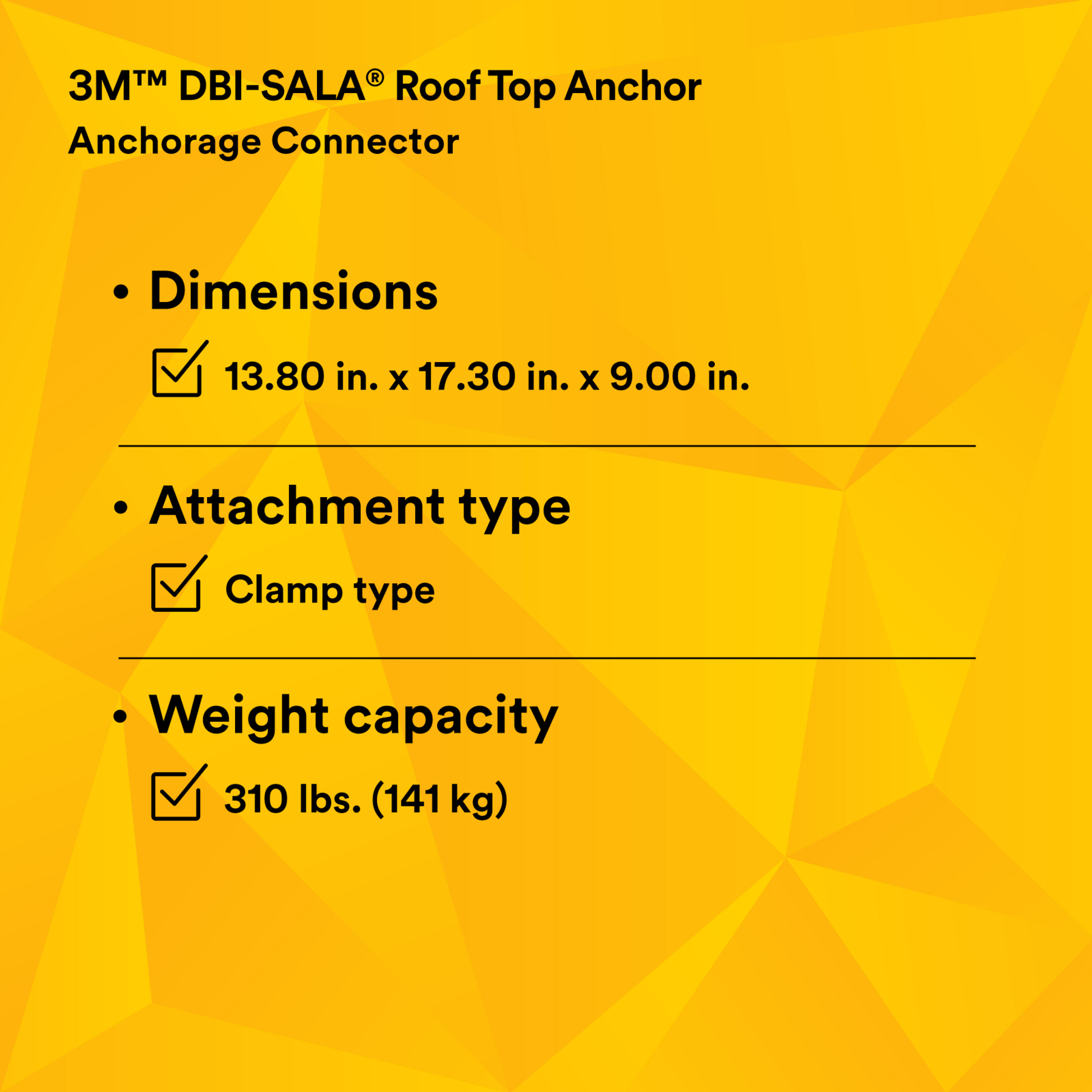 3M DBI-SALA Roof Top Anchor - 2100138