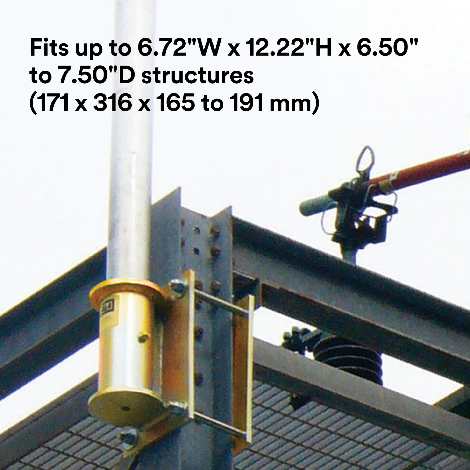 3M DBI-SALA SecuraSpan Fasten - in - Place HLL Clamp - on Vertical Base - 7400211