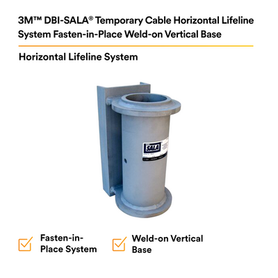 3M DBI-SALA SecuraSpan Fasten - in - Place HLL Weld - on Vertical Base - 7400222