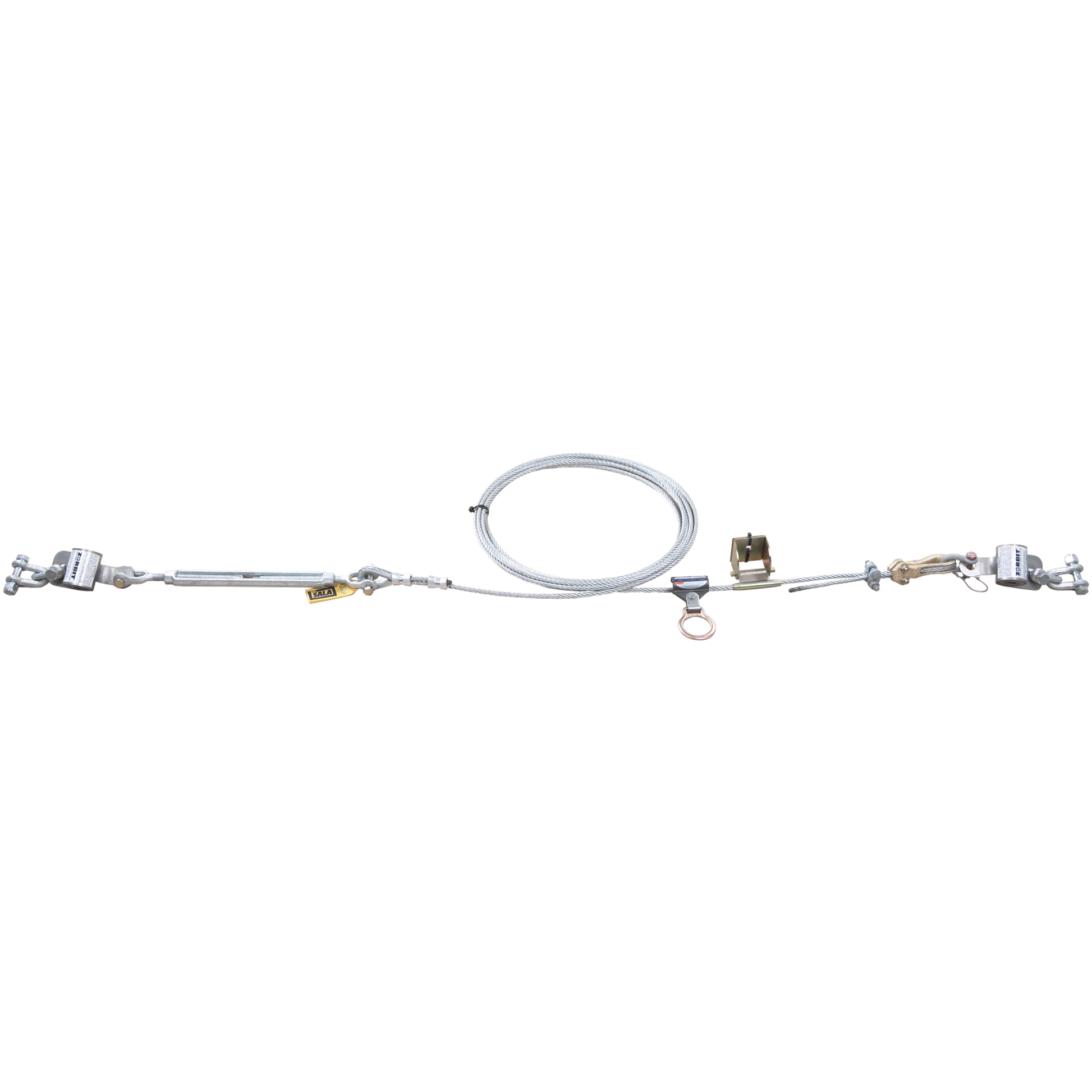 3M DBI-SALA Permanent Multi-Span Horizontal Lifeline System - Galvanized Cable - 120 ft. - 7603120