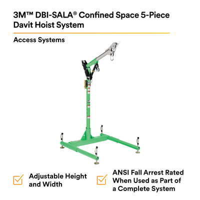 3M DBI-SALA Confined Space 5-Piece Davit Hoist System - 8518000