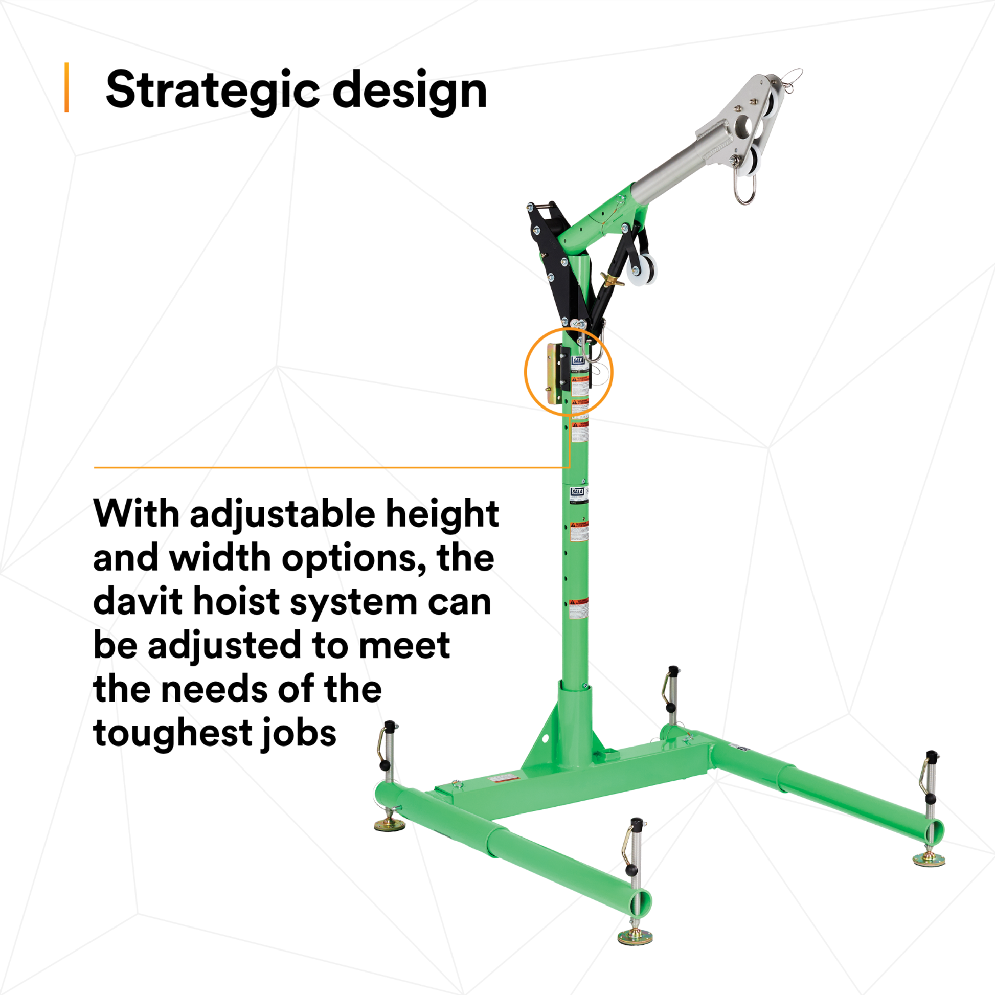 3M DBI-SALA Confined Space 5-Piece Davit Hoist System - 8518000