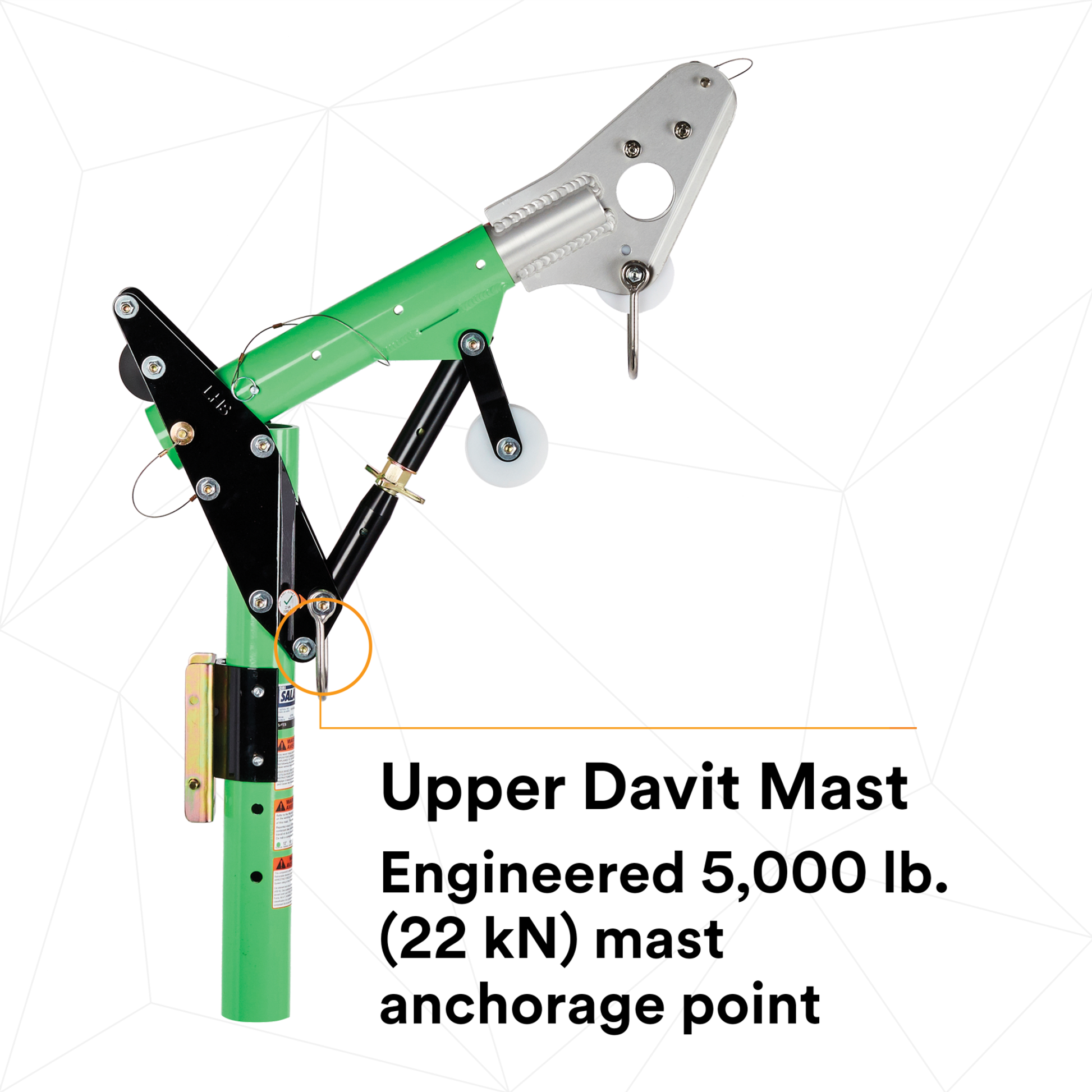 3M DBI-SALA Confined Space 5-Piece Davit Hoist System - 8518000