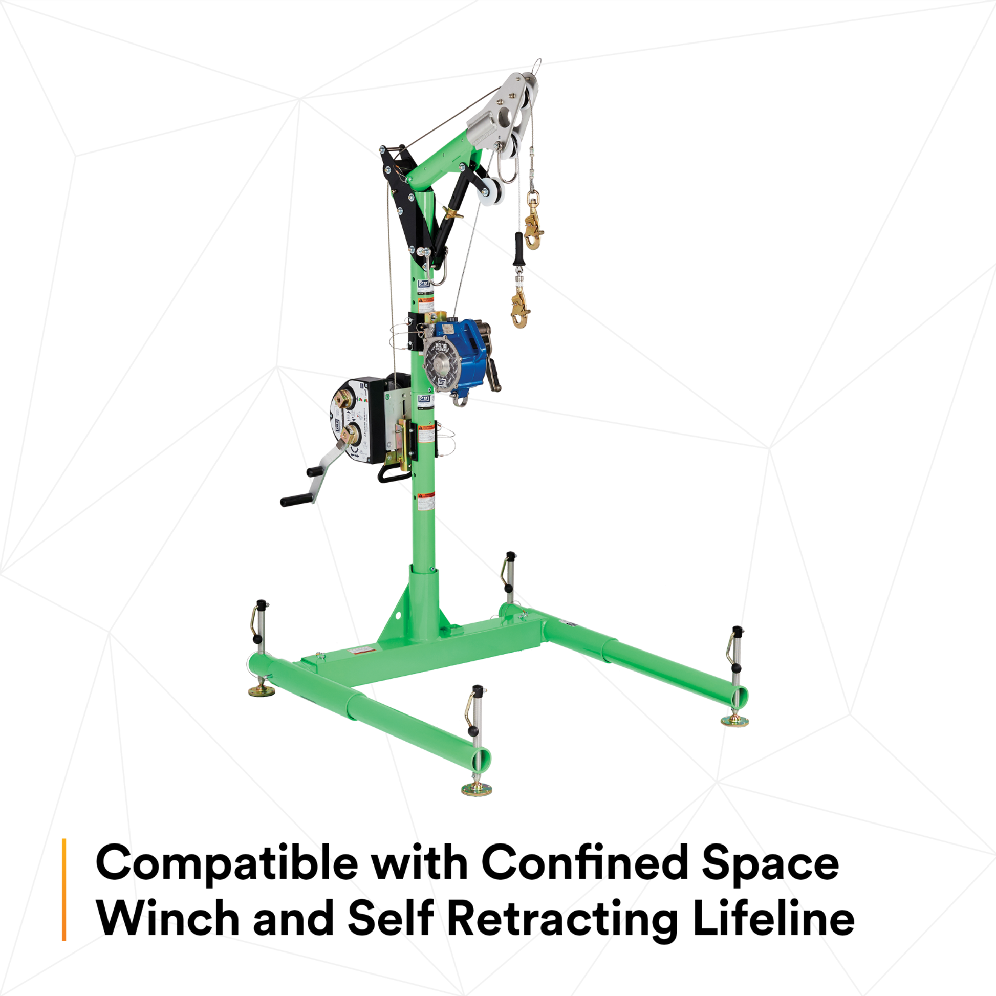 3M DBI-SALA Confined Space 5-Piece Davit Hoist System - 8518000